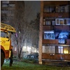 В Дивногорске пожарные вытащили двух людей из горящей девятиэтажки