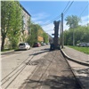 В Красноярске начали ремонтировать дорогу на Коломенской