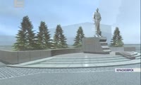 В Красноярске заложили мраморный постамент памятника генерал-лейтенанту Александру Лебедю