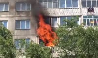 Пожар на ул. Юности, 6 (13.06.2016)