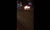 сгоревшая машина на ул. Шахтеров