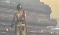 В Канске на деревообрабатывающем предприятии произошел крупный пожар 