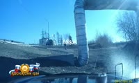 В Красноярске дорожный вандал сбил прибор фотофиксации скорости