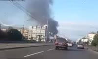 Пожар в районе пр. имени газеты Красноярский рабочий