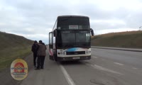 Полицейские остановили автобус с неисправными тормозами
