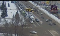 Автобус спровоцировал пробку на Партизана Железняка