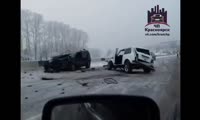 Авария на трассе в районе аэропорта