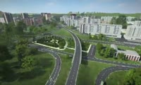 Визуализация дороги от моста через Енисей до ул. Копылова