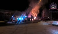 На ул. Свердловская сгорел старый дом