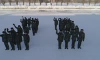 Флэшмоб красноярских кадетов в поддержку Никиты Трегубова