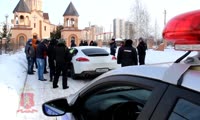 Задержание автомобиля, из которого стреляли в центре Красноярска