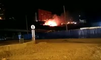 Ночной пожар на улице Дачная