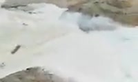 Красноярец снял на видео последствия мытья бетономешалок