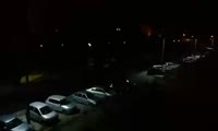 В Сосновоборске рабочие ночью укладывали асфальт на улице Весенняя