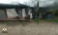 Пожар в сторожке в Ленинском районе Красноярска