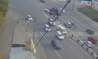 Авария с пешеходом на ул. Партизана Железняка