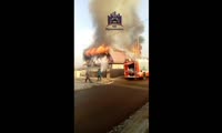 Пожар на улице Цементников