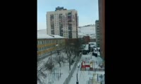 Эвакуация учеников из школы №12, которая расположена в Железнодорожном районе Красноярска