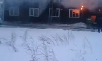 Пожар в Лесосибирске