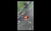 На Воронова сгорела машина