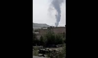 Самолет тушит пожар в Каменке Ачинского района 