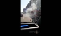 На улице Авиаторов загорелся мусор в кузове грузовика