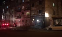 Ночной пожар на улице Быковского