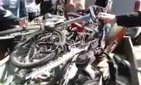 Полиция изымает велосипеды на острове Татышев