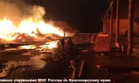Пожар в Кодинске на лесопилке