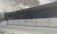 Пожар на складе на Пограничников