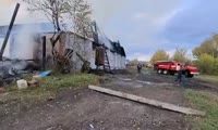 Пожар в Рыбинском районе 