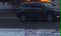 На Тотмина сгорела припаркованная машина