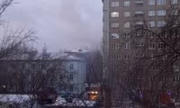 Пожар на улице Железнодорожников