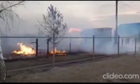 Тушение пожара под Минусинском
