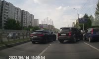 Дорожный конфликт на проспекте Комсомольский