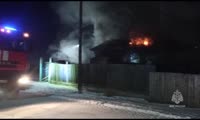 Пожар в  посёлке Красный Маяк Канского района  