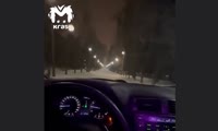 Красноярский дрифтер катается на машине по пешеходным зонам города