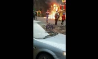 На ул. Гладкова загорелась детская площадка