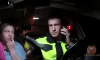 Задержание нетрезвой женщины-водителя в Заозерном 