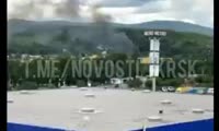 Красноярцев напугал черный дым от пожара в районе гипермаркета «Лента»