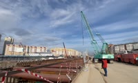 Площадка строительства метро на улице Шахтеров