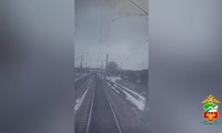 Травмирование 17-летнего велосипедиста на железной дороге в Красноярске 