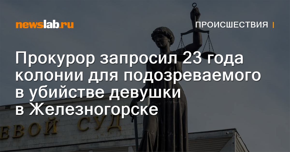 Прокурор запросил 23 года колонии для подозреваемого в убийстве девушки