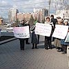 В Красноярске на митинг вышли несколько сотен работников «КрасЭйра» 