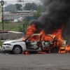 В Советском районе Красноярска сожгли автомобиль (фото)
