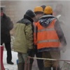 В центре Красноярска прорвало водопровод, затруднено автодвижение
