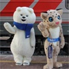 Красноярск встретил талисманы Олимпиады-2014