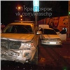 Два пассажира пострадали в ДТП в центре Красноярска (видео)