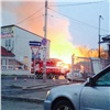 В центре Красноярска сгорели частные постройки (видео)