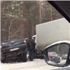 Три человека пострадали в аварии на трассе в Железногорск (видео)